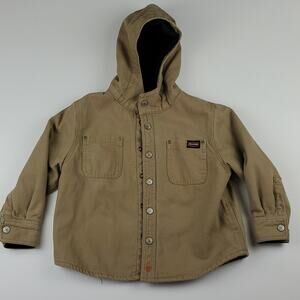 Jesse James Industrial Workwear Kids Carpenter Coat Fleece Lined Hooded Jacket